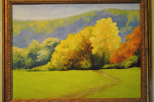 Пейзаж. Картина маслом. Копия. Формат А3