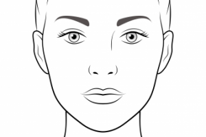 Шаблон лица для коммерческих проектов