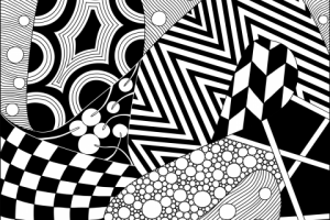 Абстрактный фон "Зентангл"