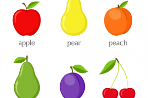 Иконки фруктов