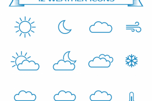 Иконки для прогноза погоды