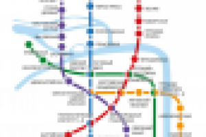 карта метро для визитки