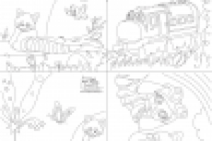 раскраски 4 шт