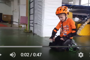 спортивная тренировка на ролика