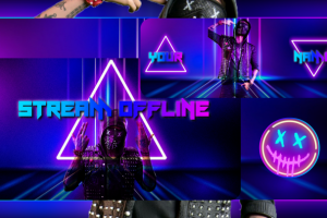 Twitch Оформление Neon