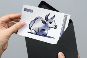 Открытка год Быка 2021