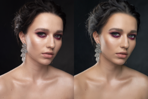 Глубокая ретушь кожи