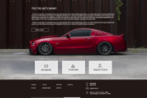 Сайт для компании, занимающейся винилом и тюнингом автомобилей