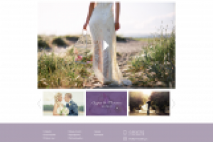 Сайт для компании, занимающейся свадебной видеографией