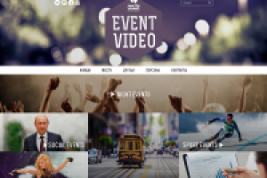 Дизайн сайта для компании PartyVision (видеография)