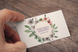 Визитка для компании Partyvision