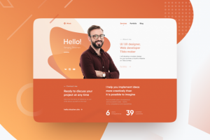Разработка дизайна для специалиста по UI/UX дизайну