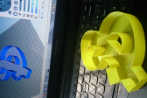 Объемная буква &