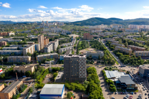 визуализация многоэтажного дома для застройщика в г.Красноярск
