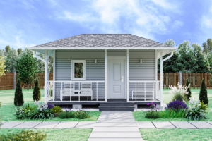 Визуализация дачного домика для сайта стройкомпании