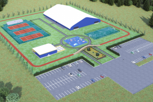 Визуализация теннисного комплекса для застройщика