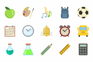 Школьные иконки. Цвет.