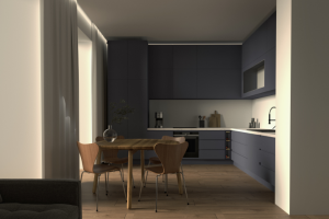 Рендер кухни, которую я разработал