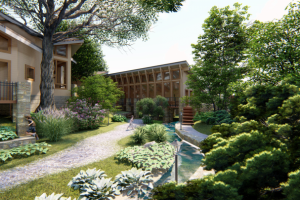 Пример разарботки и визуализации участка