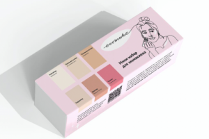 Упаковка для мини-набора декоративной косметики