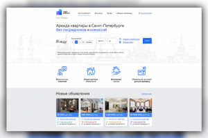 Сайт недвижимости в Санкт-Петербурге
