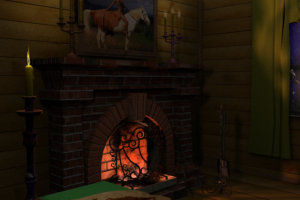 Вечерный камин