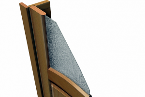 Дверь с коробкой в разрезе