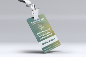 Бейдж для event-агенства Event For You