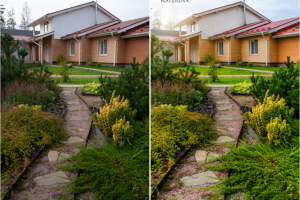 Фотосъемка, цвет и ретушь (до / после)