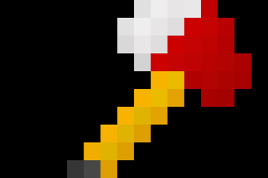 Текстура пожарного топора 16x16 пикселей