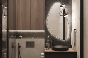 дизайн, визуализация интерьера ванной