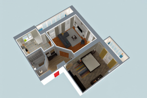 Планировочное решение 2-к квартиры