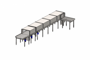 Шиберный приводной конвейер