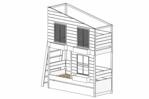 Разработка каркаса 2-х ярусной кровати