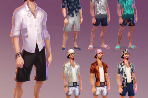 Мужской летний скин