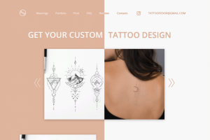 CUSTOMTATTO.DESIGN - сайт-портфолио тату мастера