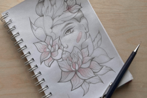 Девушка в цветах