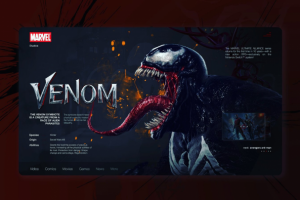 Сайт презентация игры по мотивам MARVEL