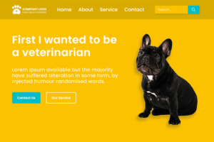 Landing page для ветеринарной клиники