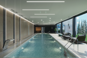 Визуализация бассейна в коттеджном поселке