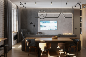 Визуализация интерьера в современном стиле