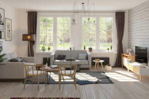 Интерьер загородного дома в скандинавском стиле