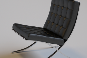 Моделирование кресла Barcelona