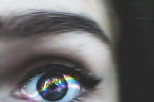 Отредактированная фотография глаза