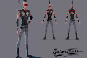 Персонаж - гонщик, Квадро-панк