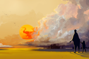 Слоновый закат