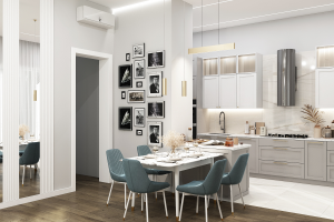 Дизайн-проект кухни-гостиной