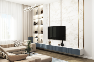 Дизайн-проект кухни-гостиной