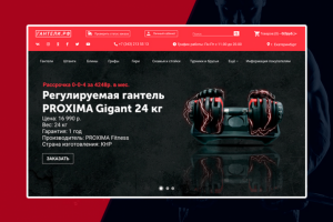 Интернет-магазин — «Продажа спортивного оборудования»