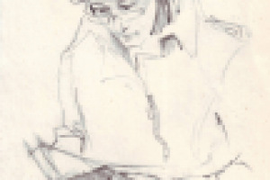 Набросок. "В электричке"